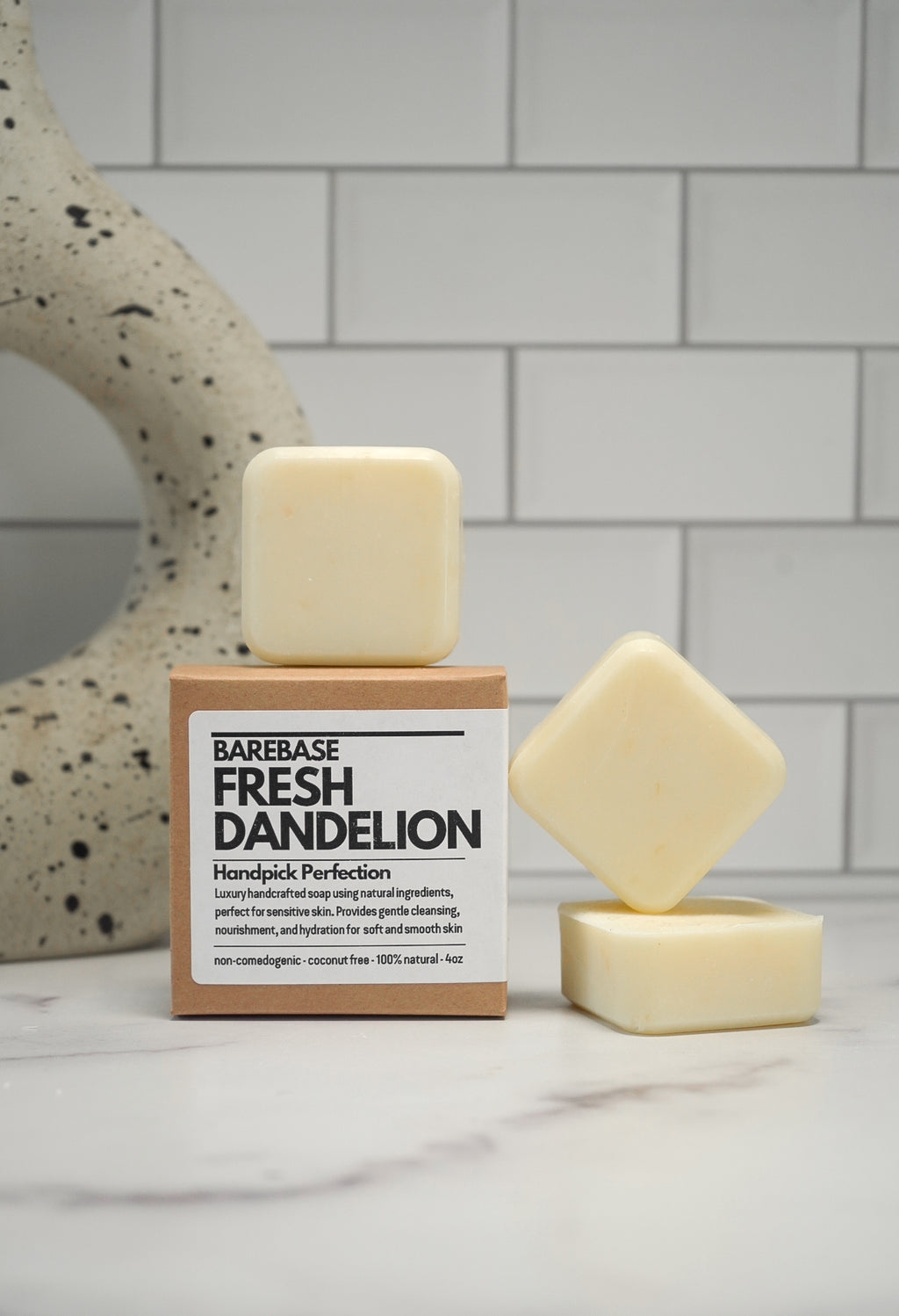 Stack of Barebase Coconut-Free Soaps