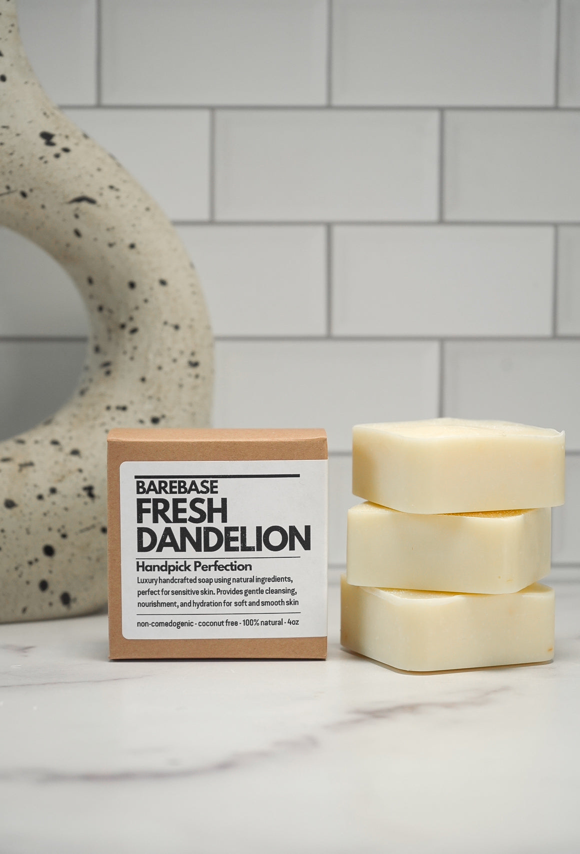 Barebase Coconut-Free Fresh Dandelion Soap Bar
