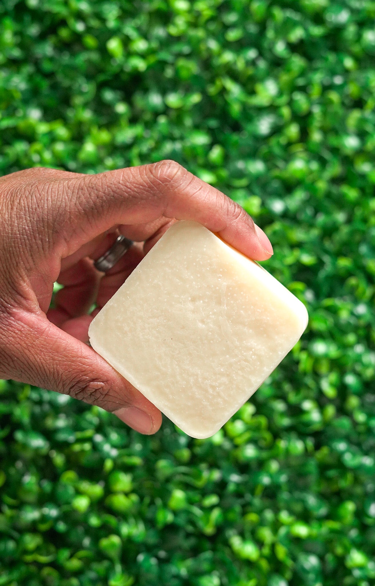 Textured surface of Barebase Coconut-Free Dark patchouli Soap Bar